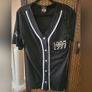 Harley Davidson Baseball Jersey Vintage